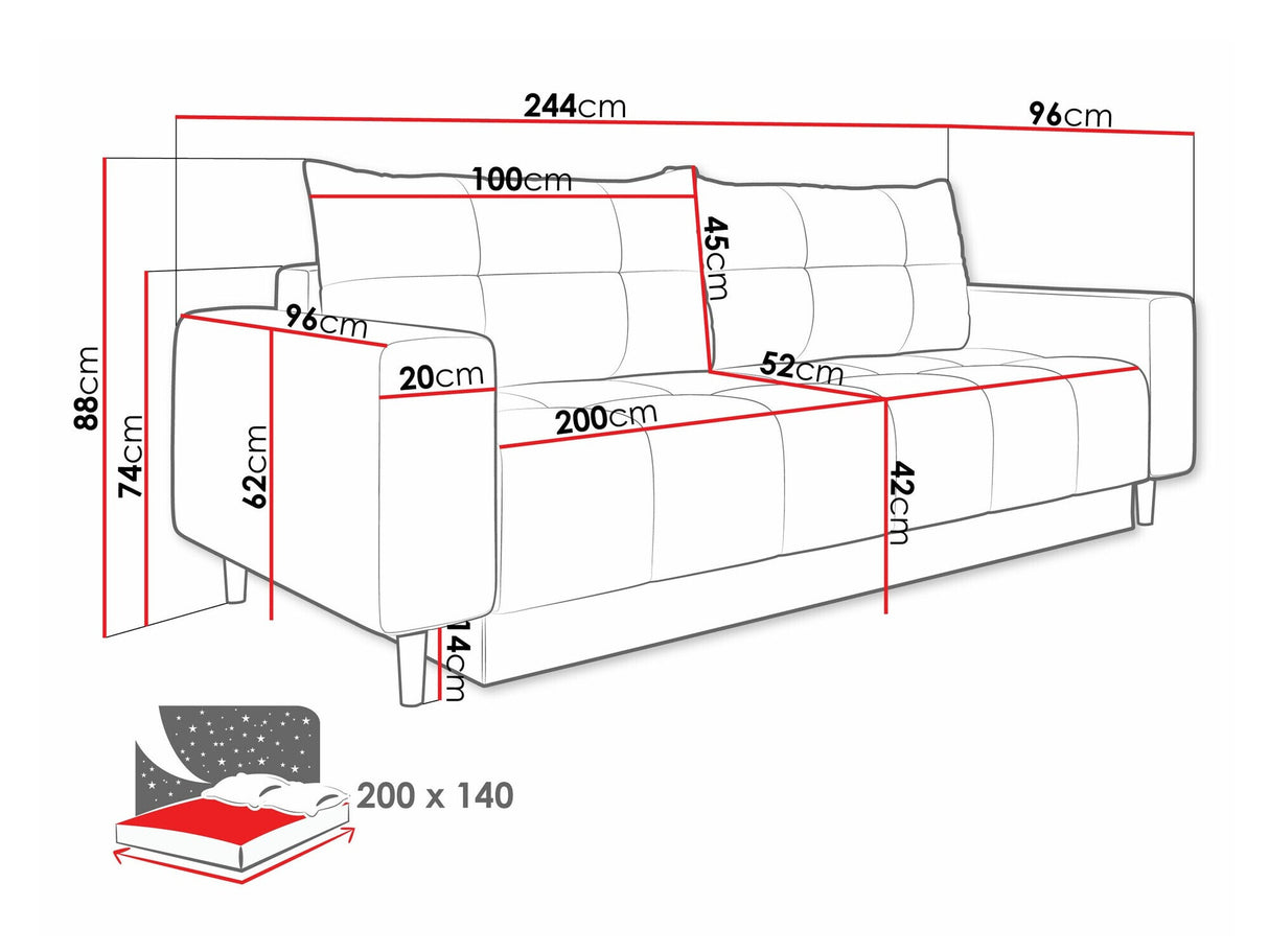 Dīvāns gulta 585843