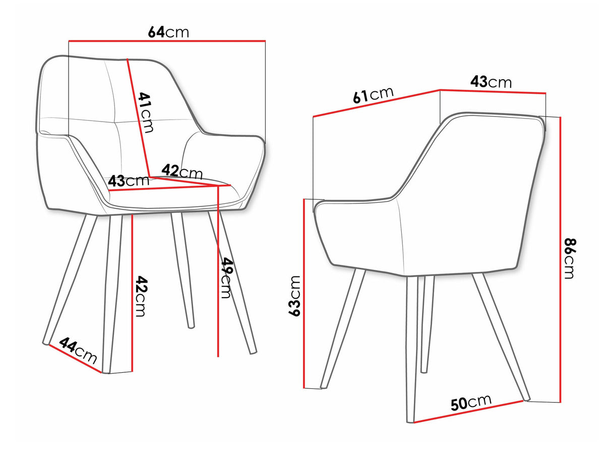 Krēslu komplekts 586744