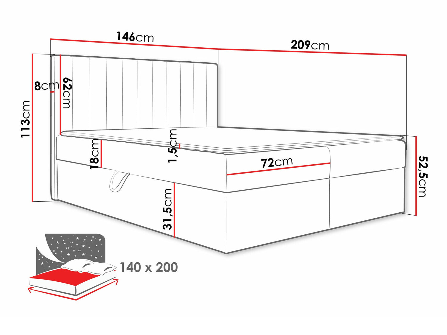 Kontinentālā gulta 586788