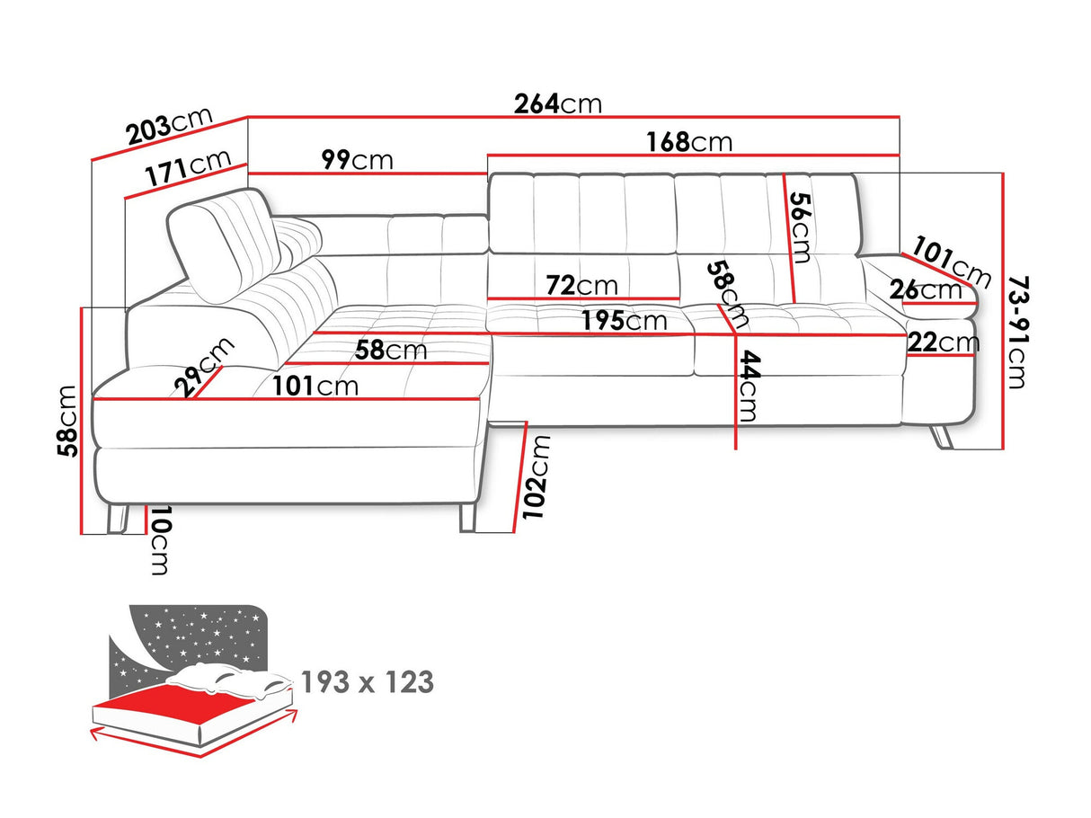 Stūra dīvāns 197699