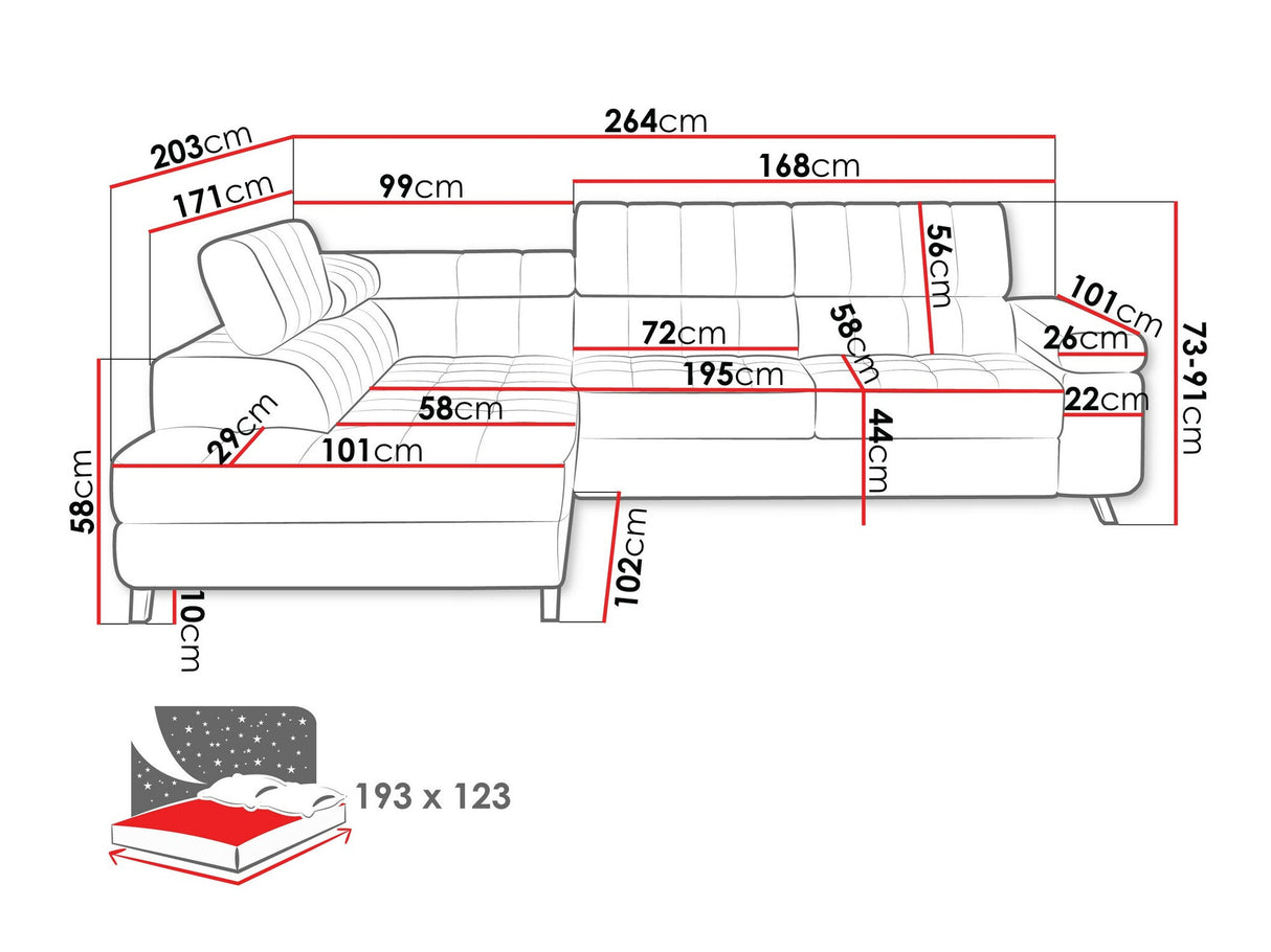 Stūra dīvāns 197699