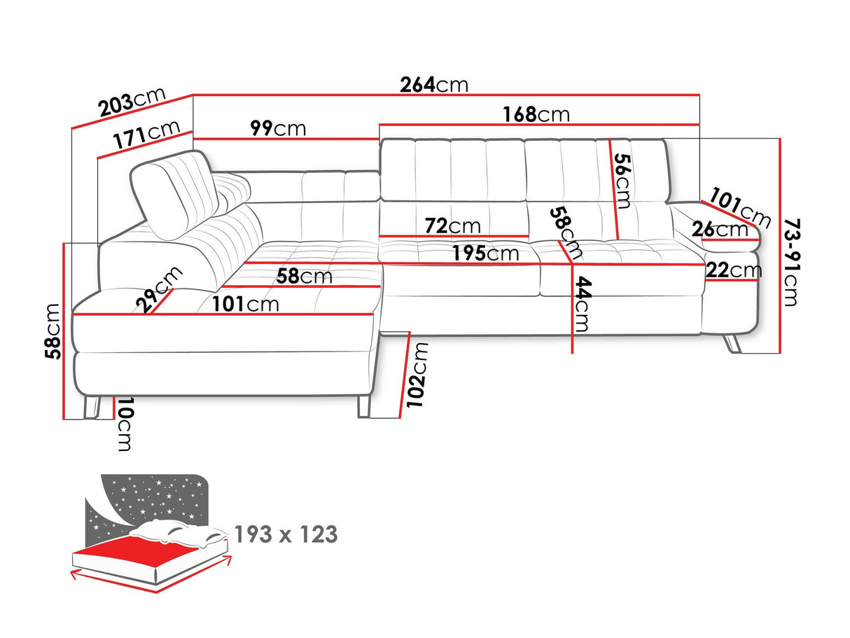 Stūra dīvāns 197699