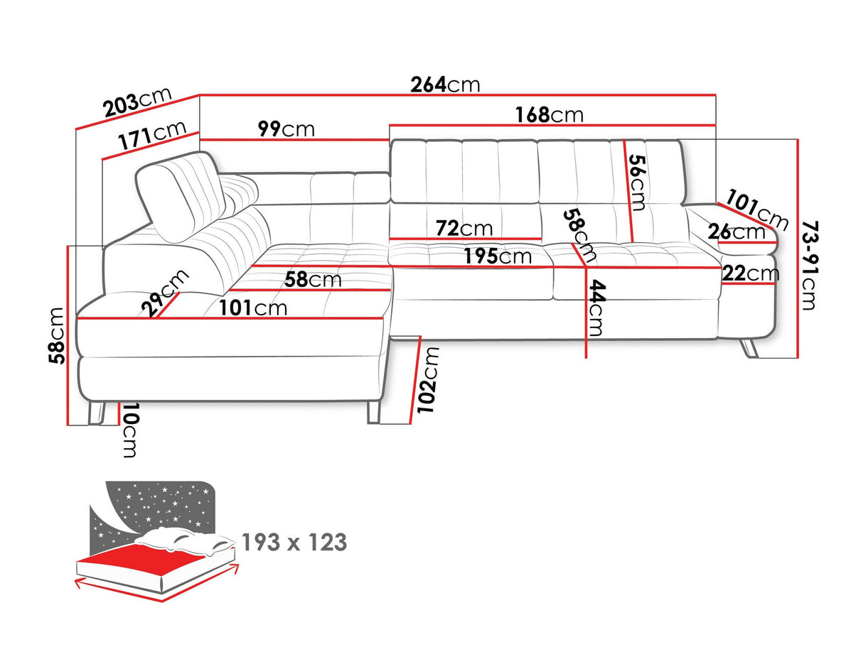 Stūra dīvāns 197699
