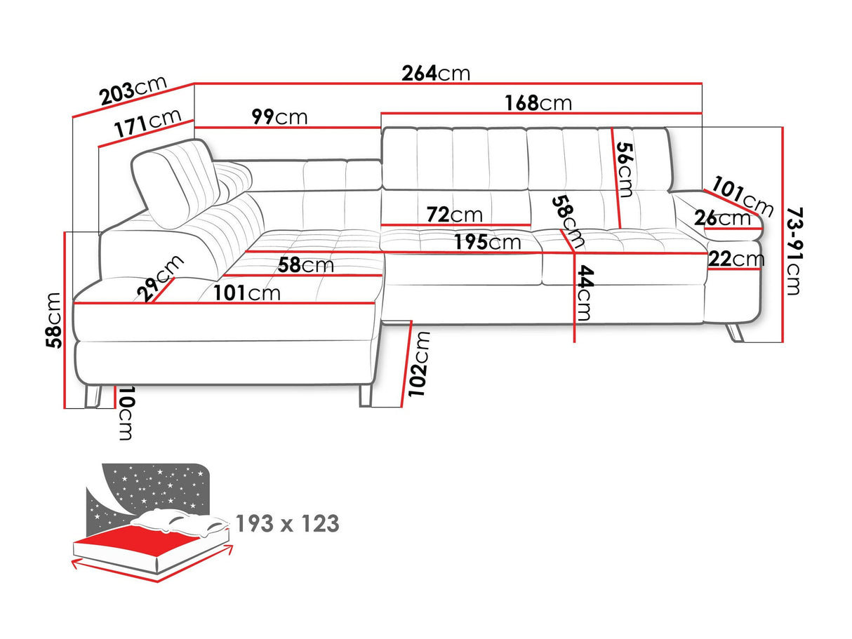 Stūra dīvāns 197699