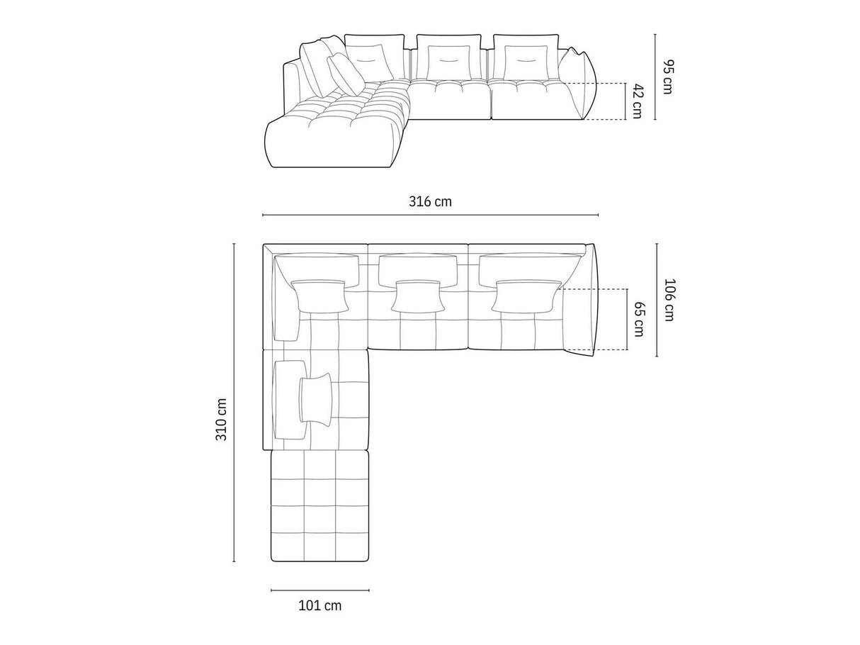 Stūra dīvāns 587301