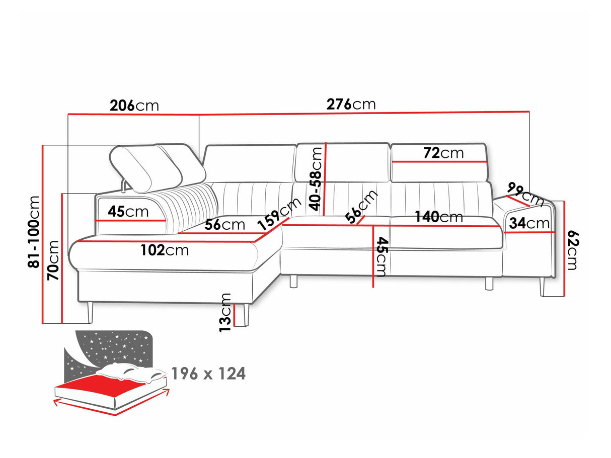 Stūra dīvāns 587300