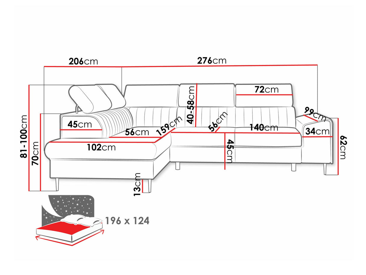 Stūra dīvāns 587300
