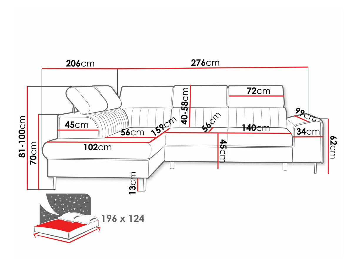 Stūra dīvāns 587300