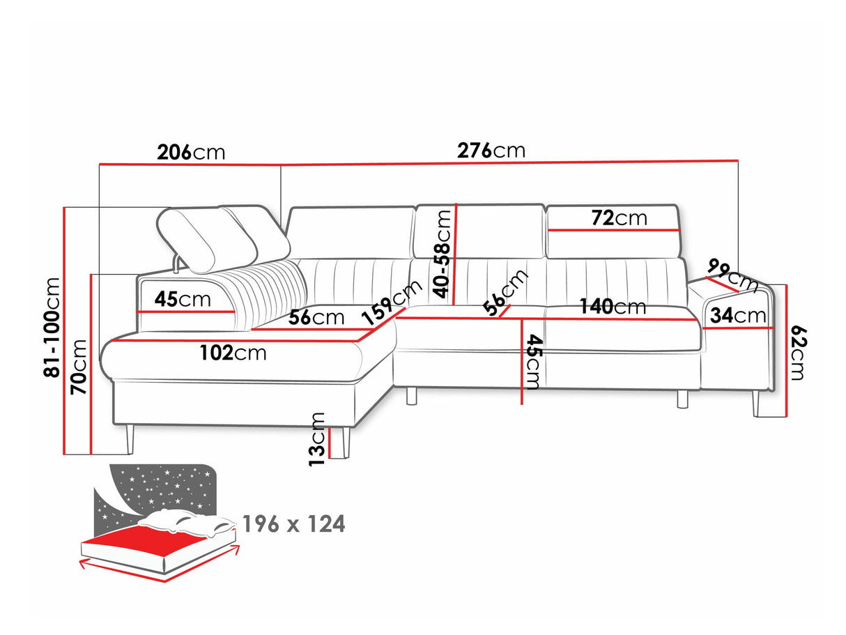 Stūra dīvāns 587300