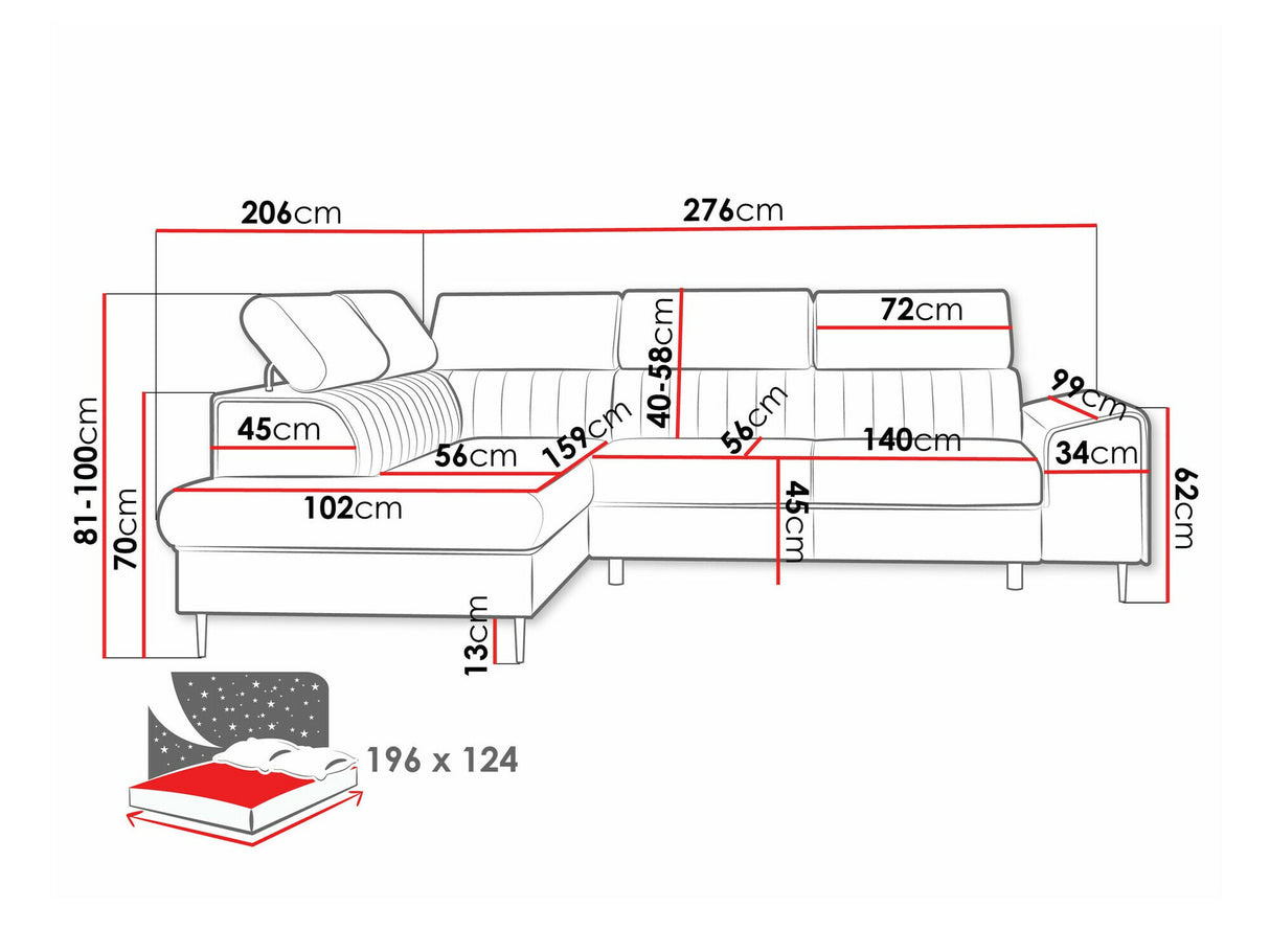 Stūra dīvāns 587300
