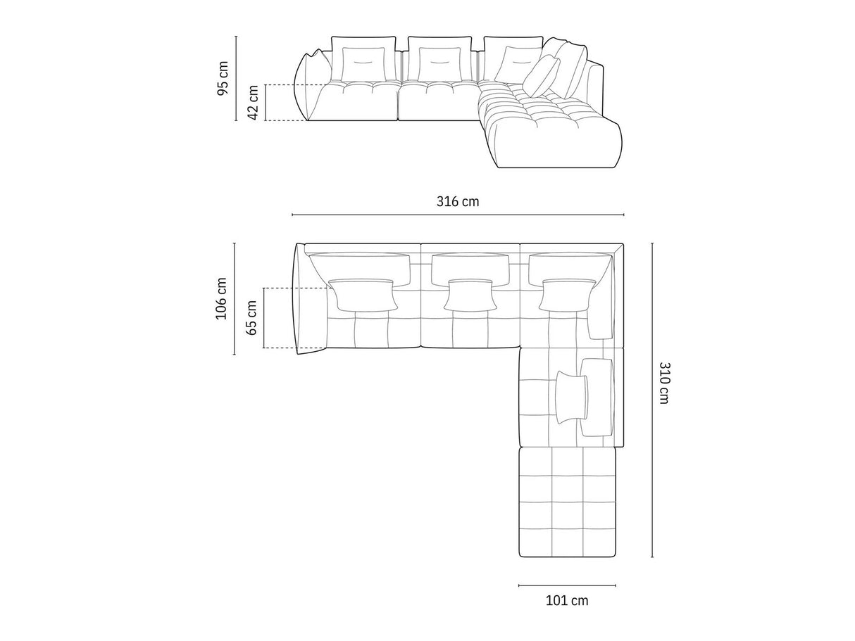 Stūra dīvāns 587301