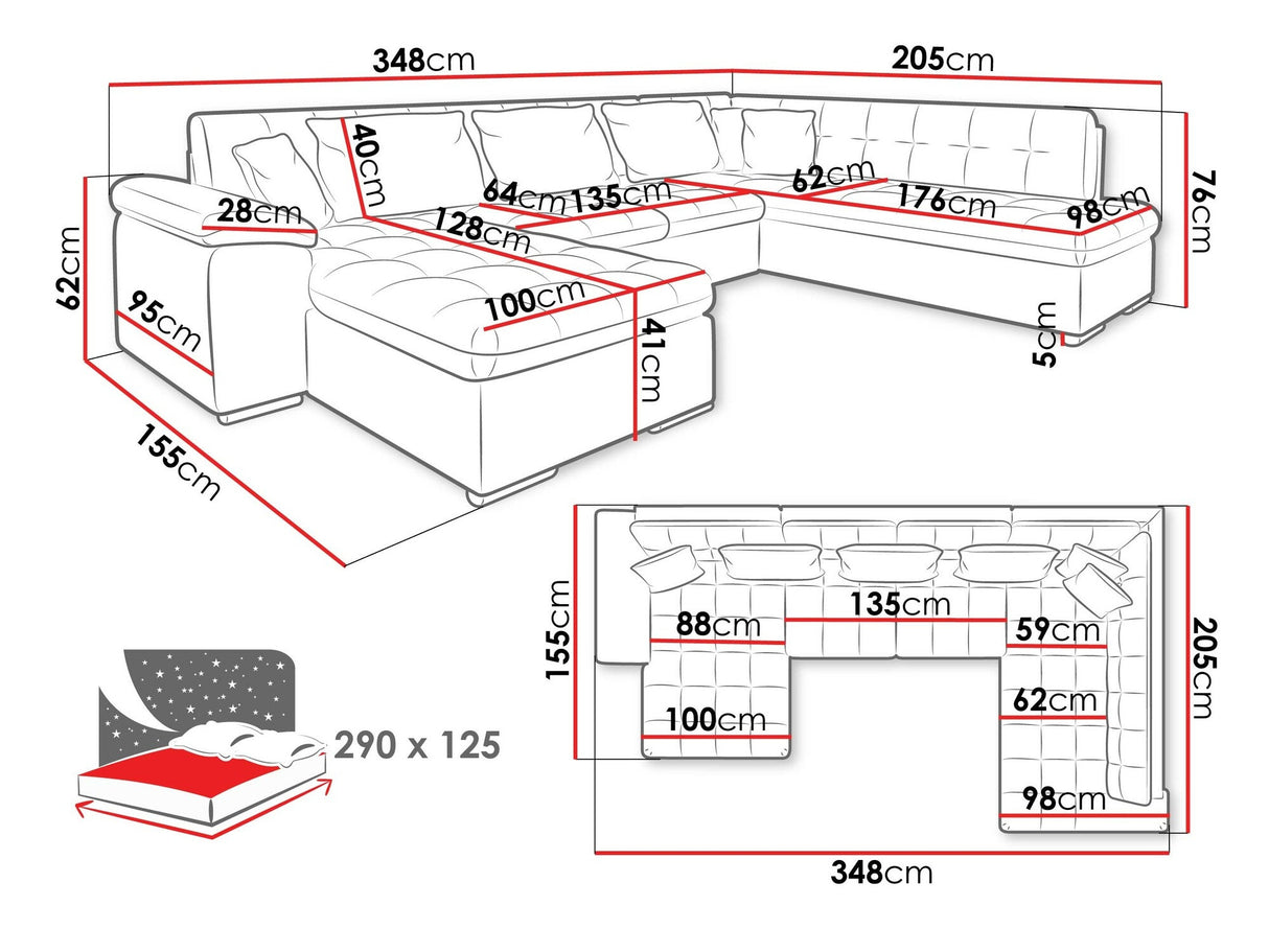 Stūra dīvāns 63897 4006071