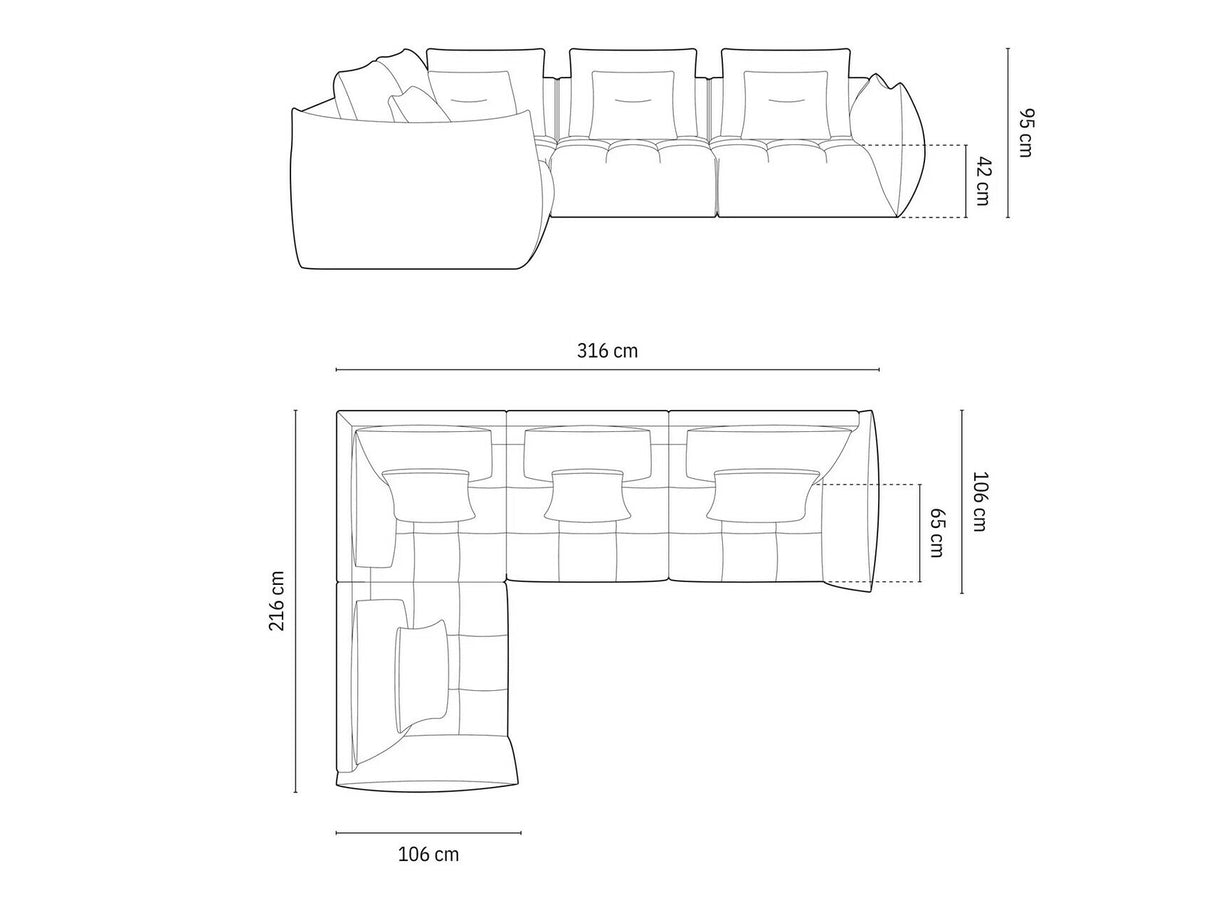 Stūra dīvāns 587497