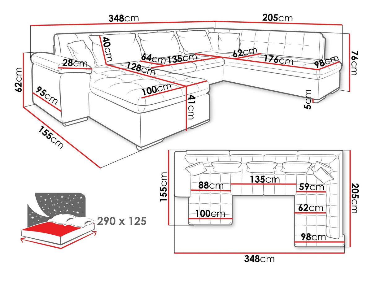 Stūra dīvāns 63897 4006104