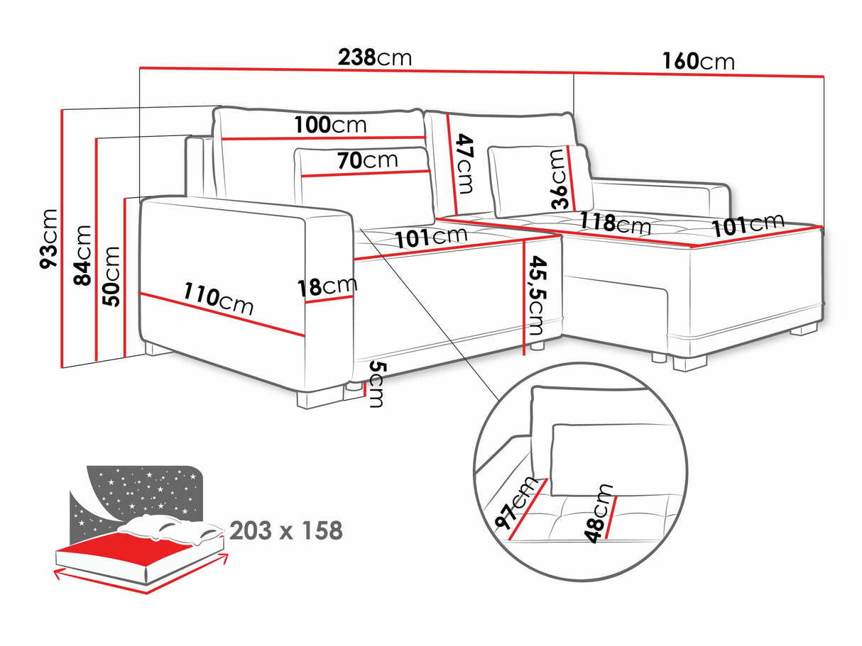 Stūra dīvāns 587648