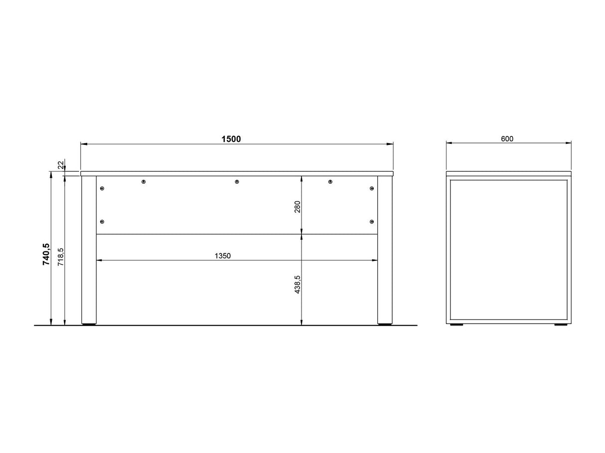 Biroja mēbeļu komplekts 587782