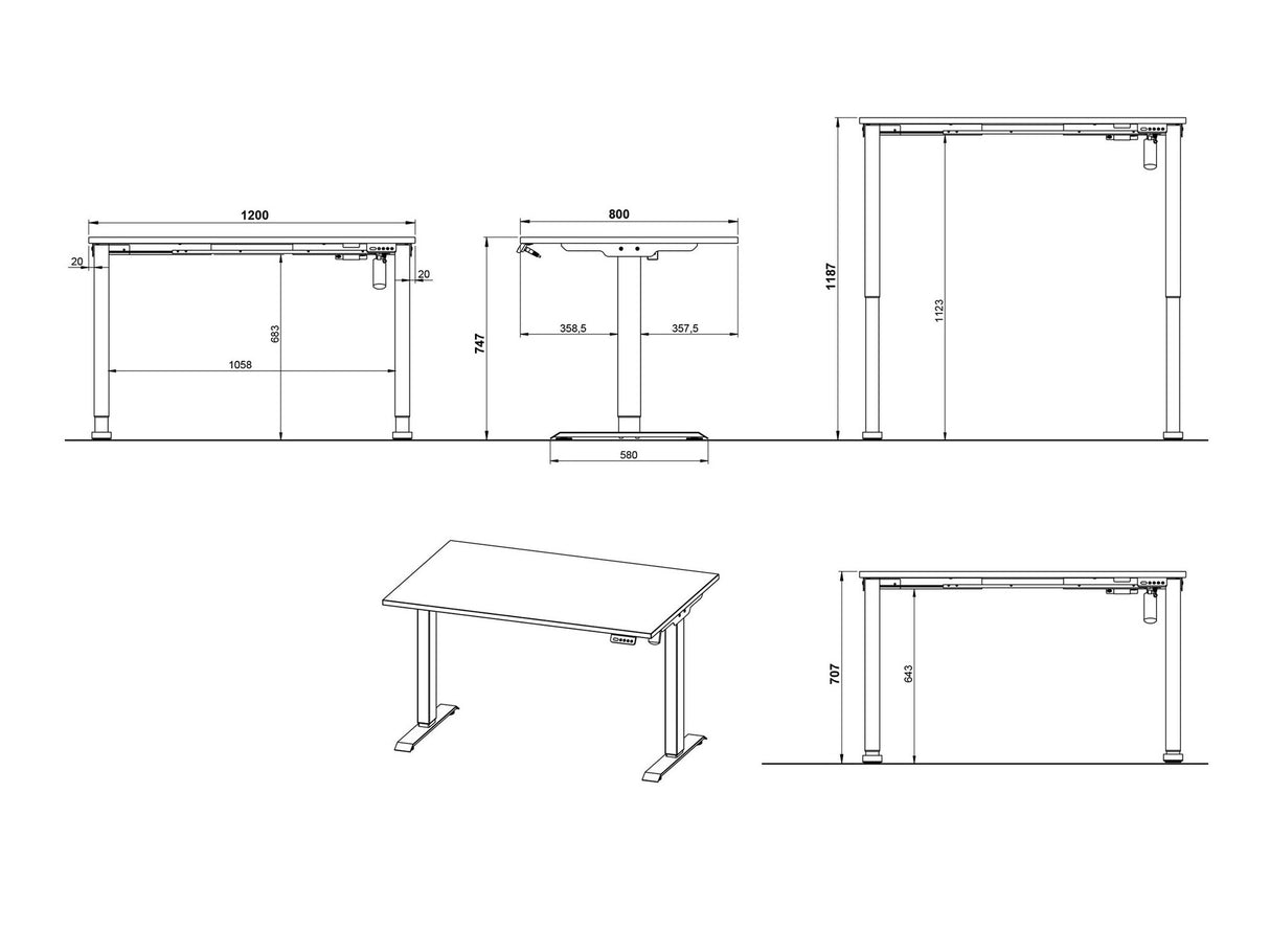 Biroja mēbeļu komplekts 587783