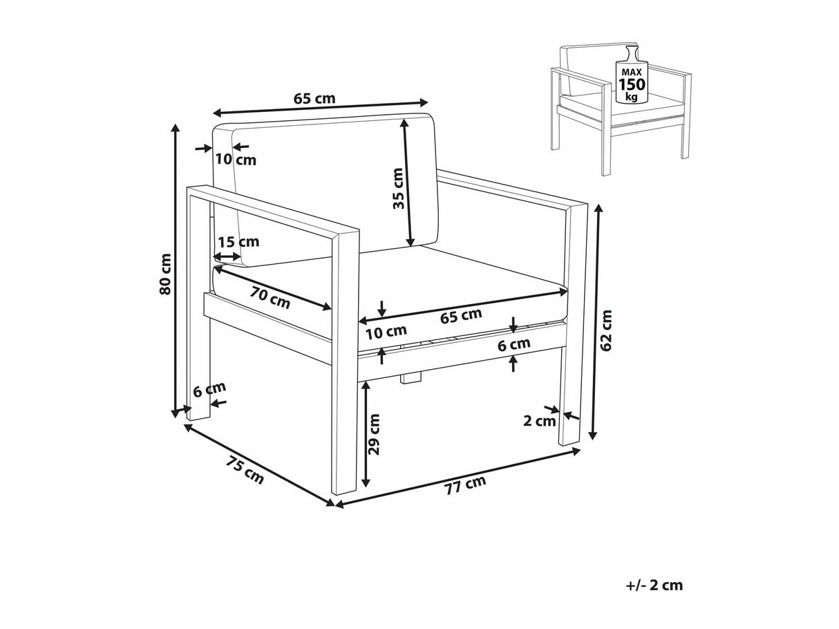 Dārza atpūtas krēsls 587807