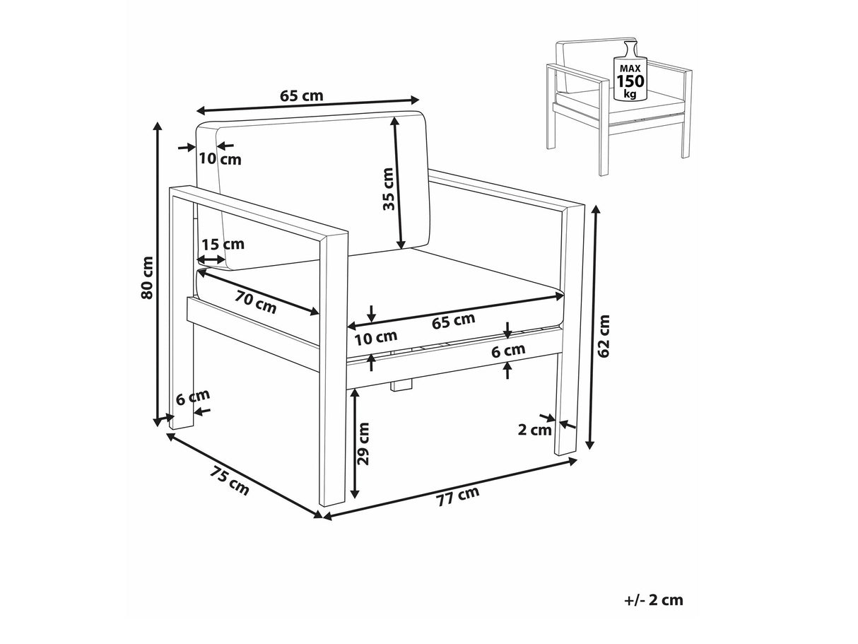 Dārza atpūtas krēsls 587807