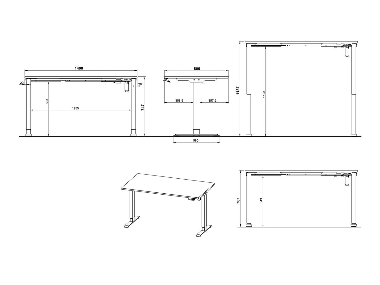 Biroja mēbeļu komplekts 587886