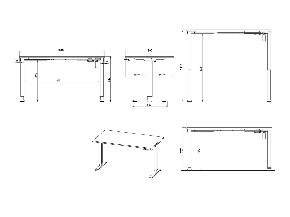 Biroja mēbeļu komplekts 587886