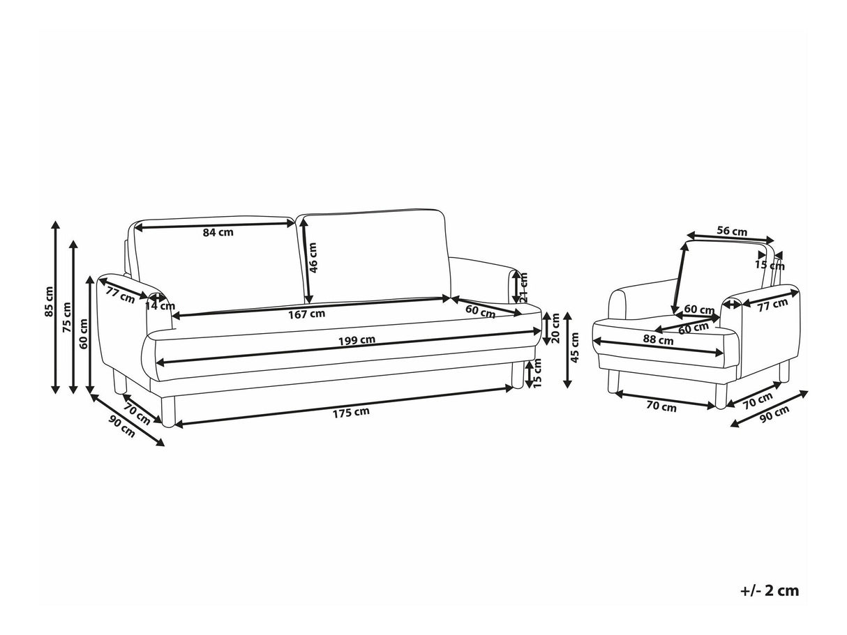 Mīksto mēbeļu komplekts 587946