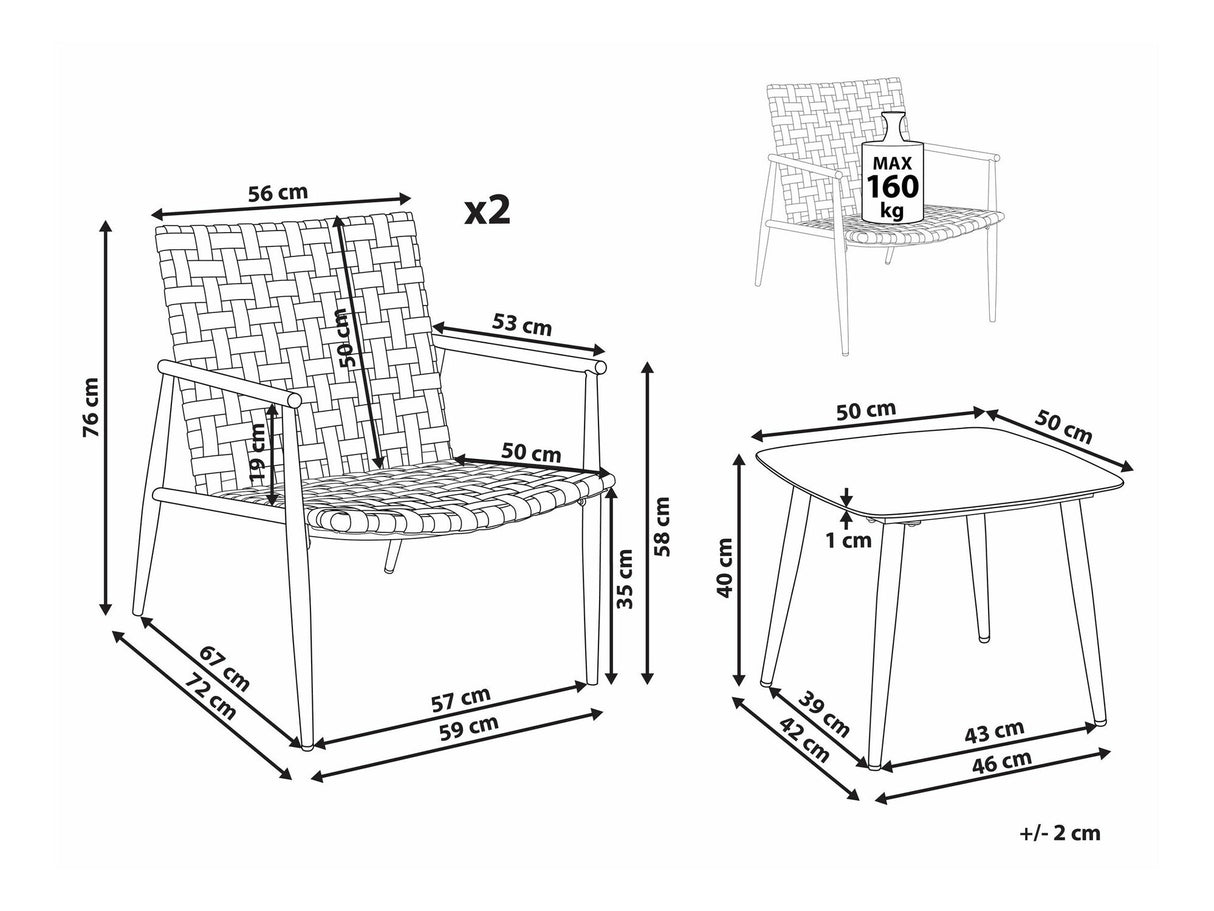 Balkona komplekts 587955