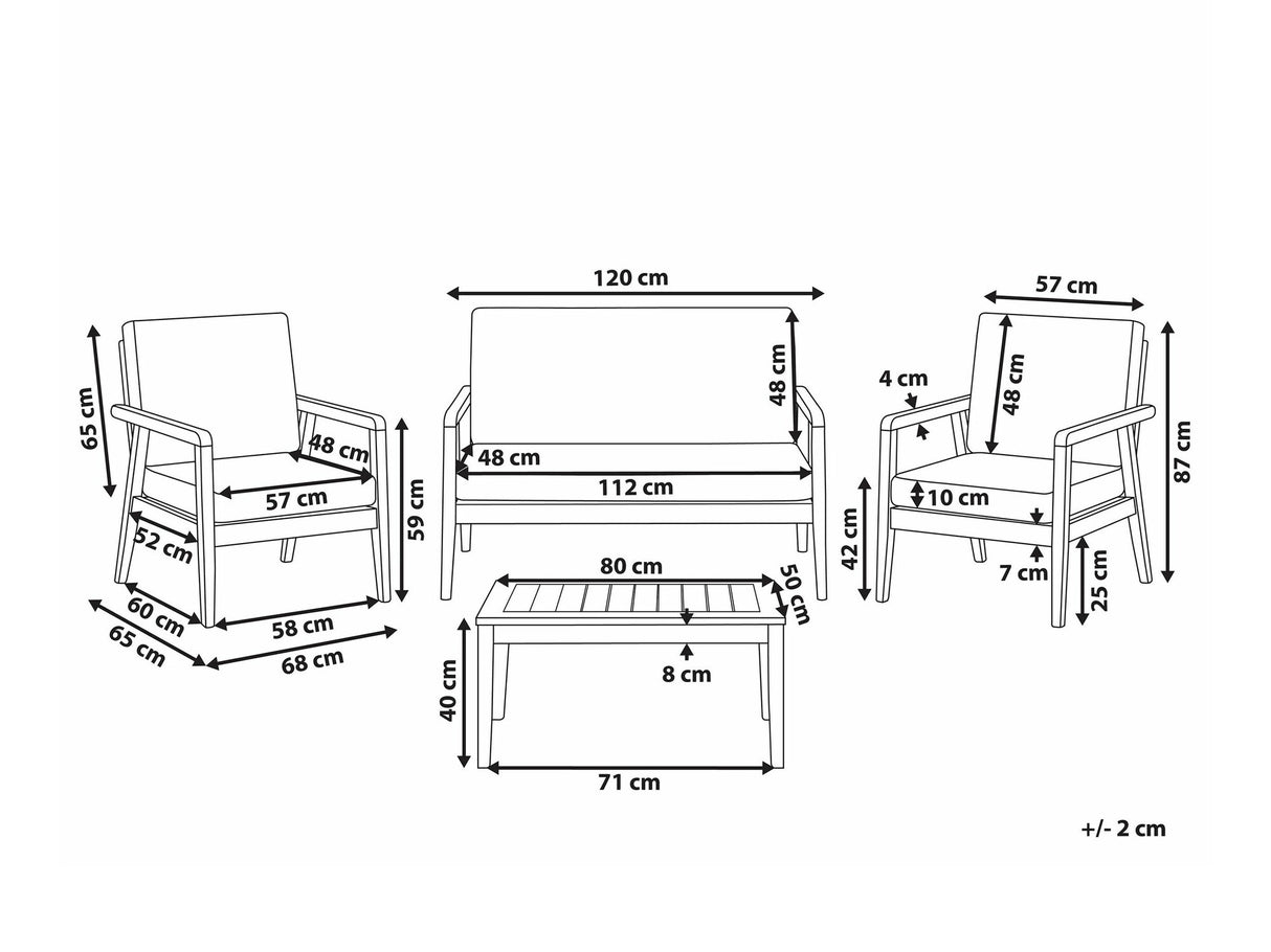 Dārza mēbeļu komplekts 588188