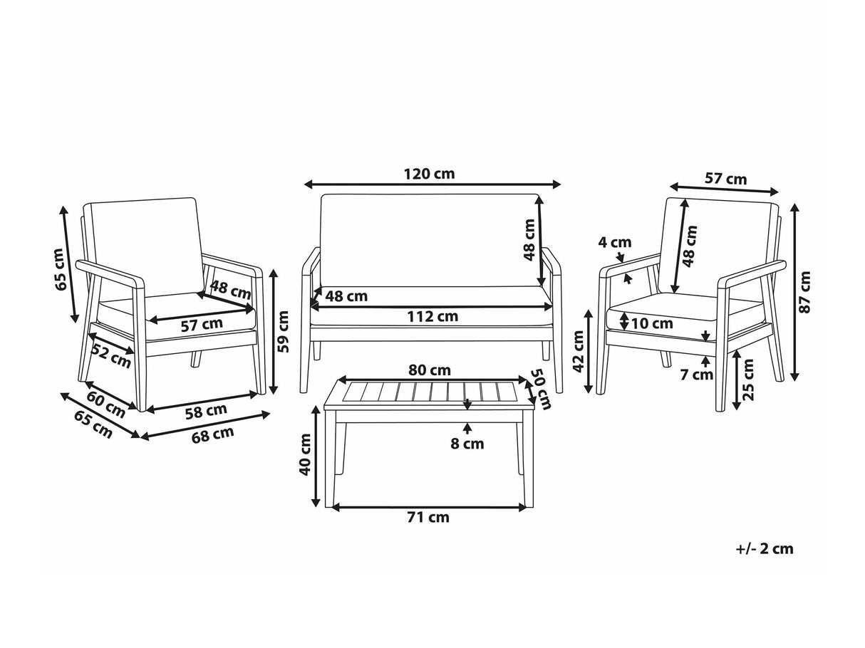 Dārza mēbeļu komplekts 588188