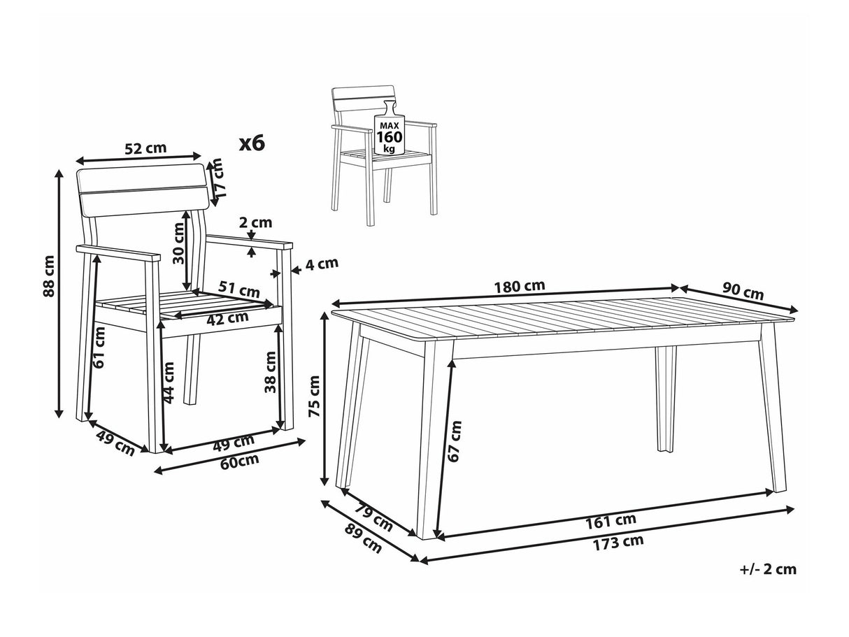 Galds un krēslu komplekts 588293