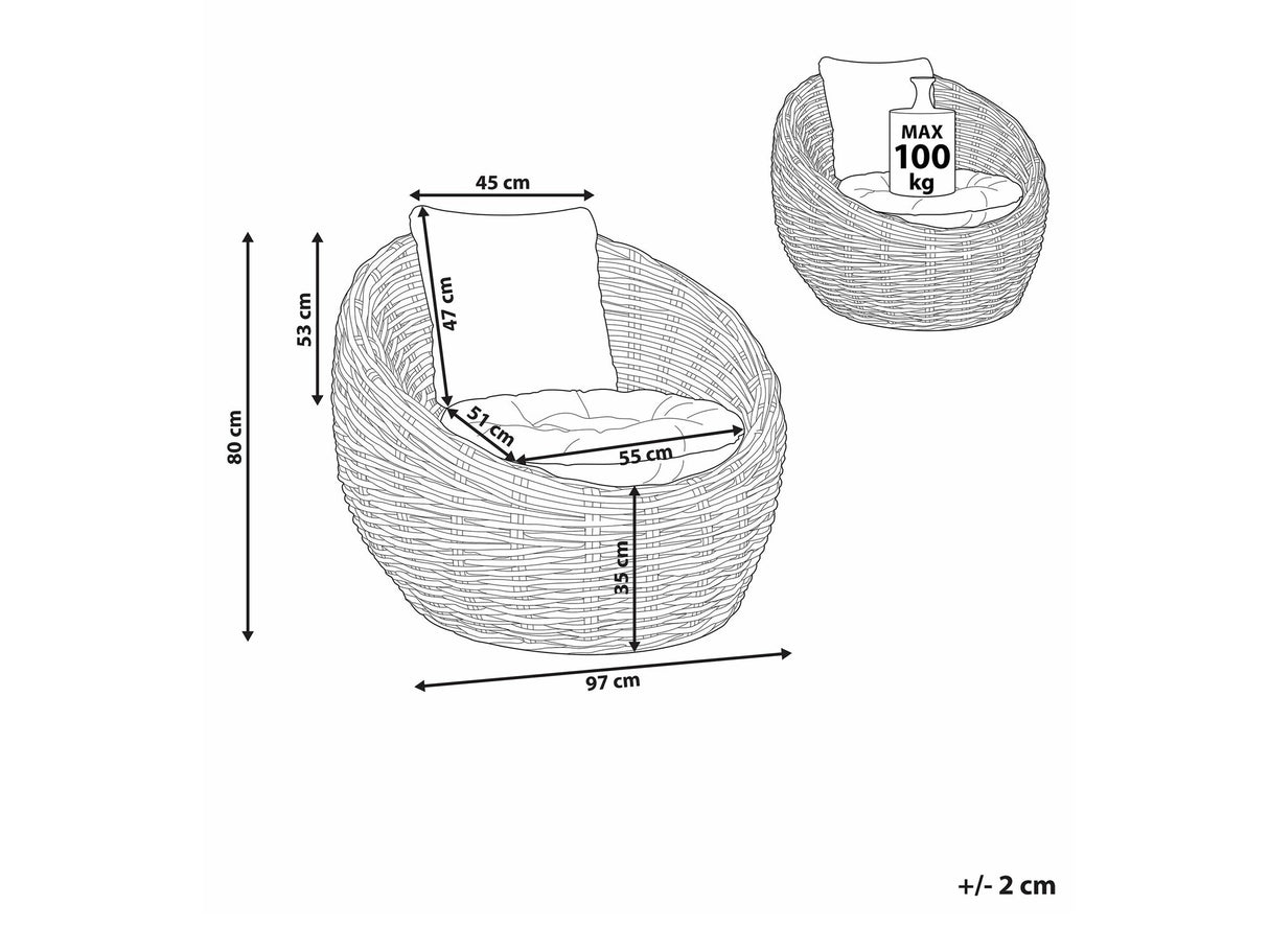 Dārza atpūtas krēsls 588336