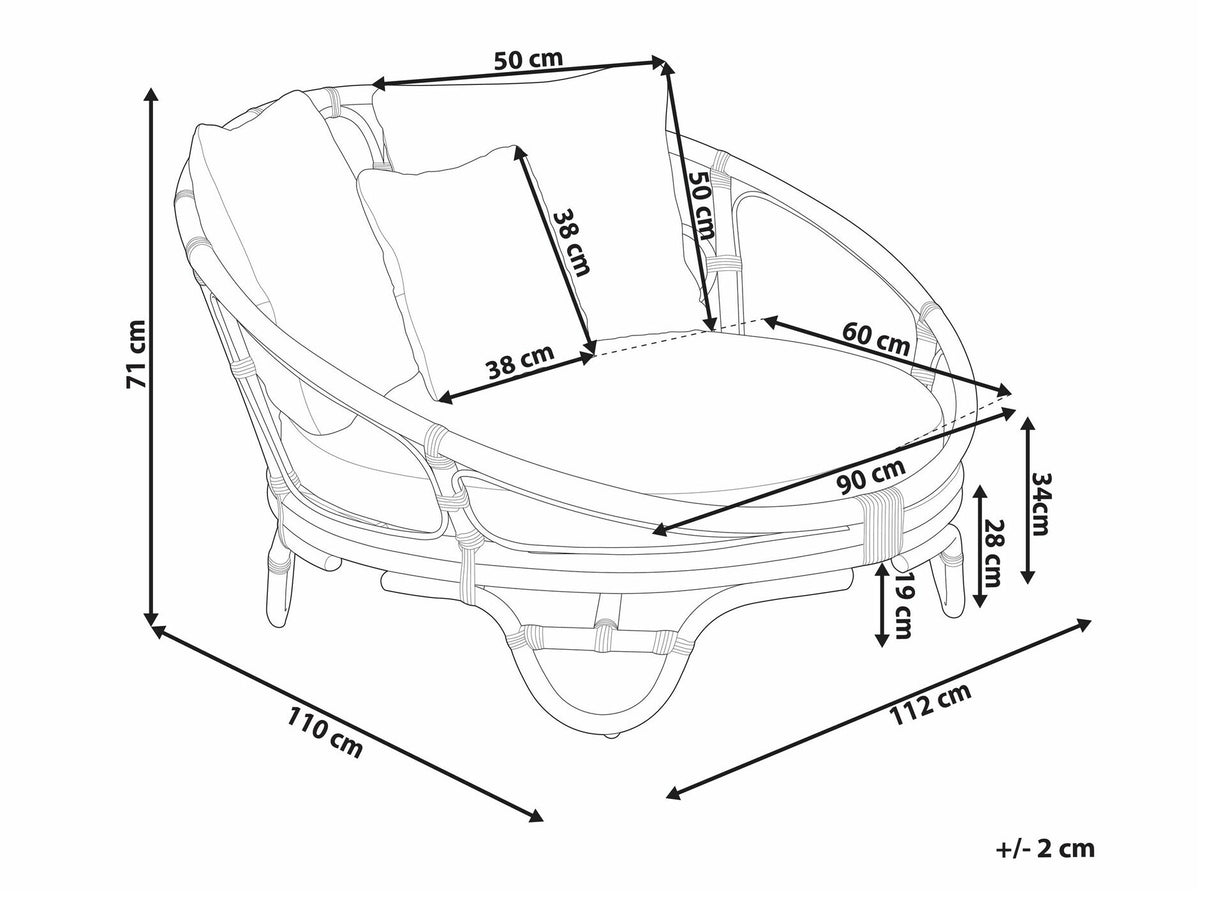 Dārza atpūtas krēsls 588344