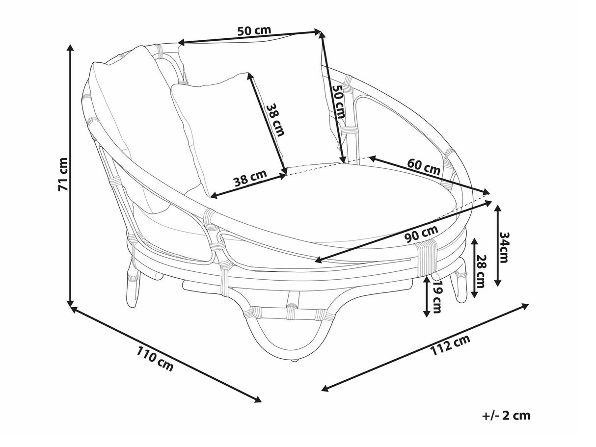 Dārza atpūtas krēsls 588344