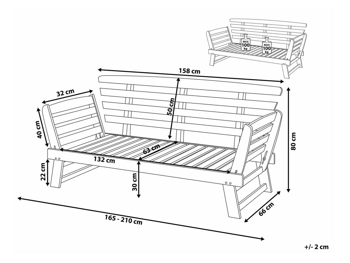 Dārza dīvāns 542096