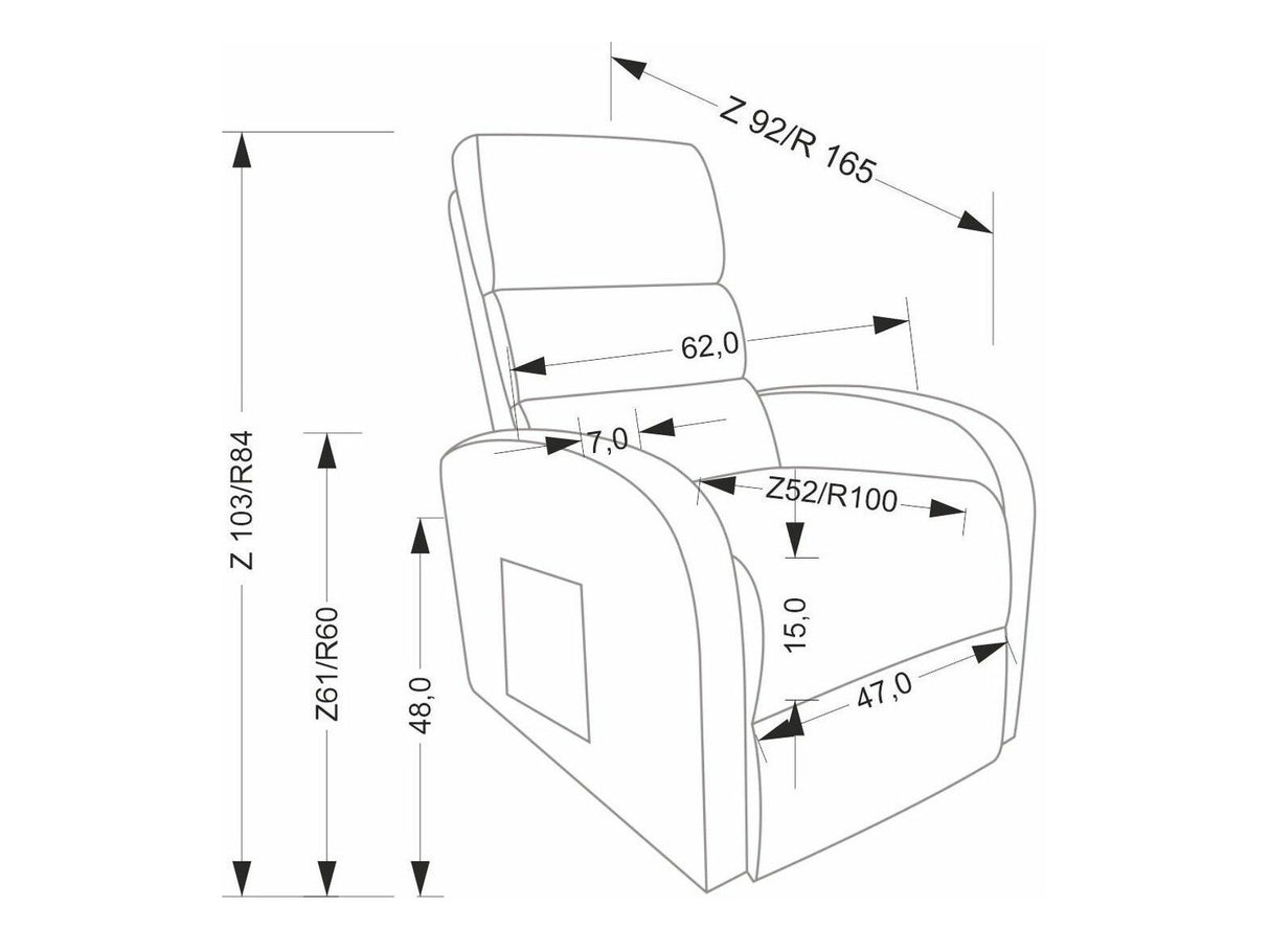 Krēsls reglainer 589217