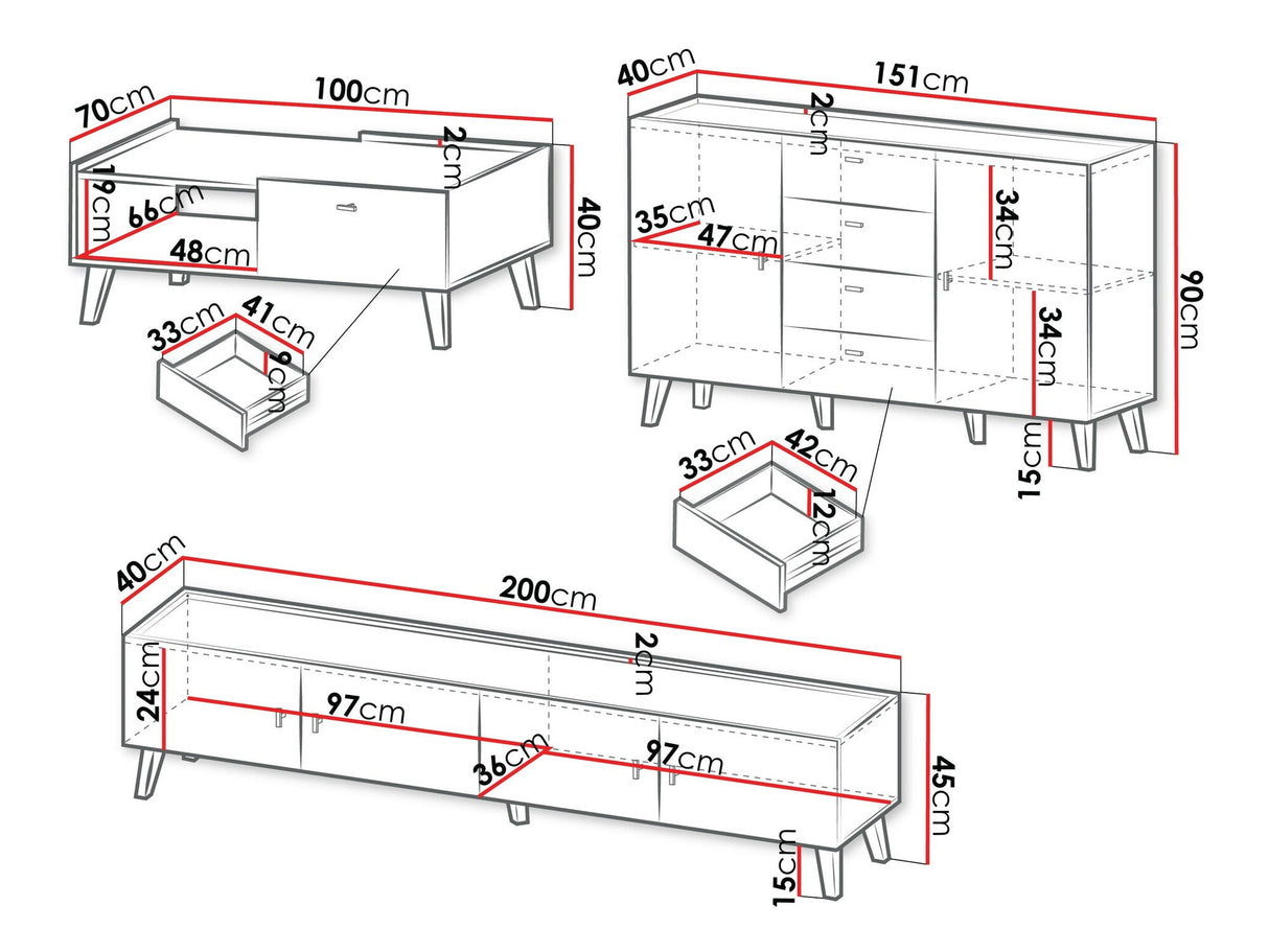 Viesistabas komplekts 589368