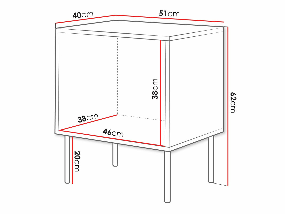 Naktsgaldiņu komplekts 589771
