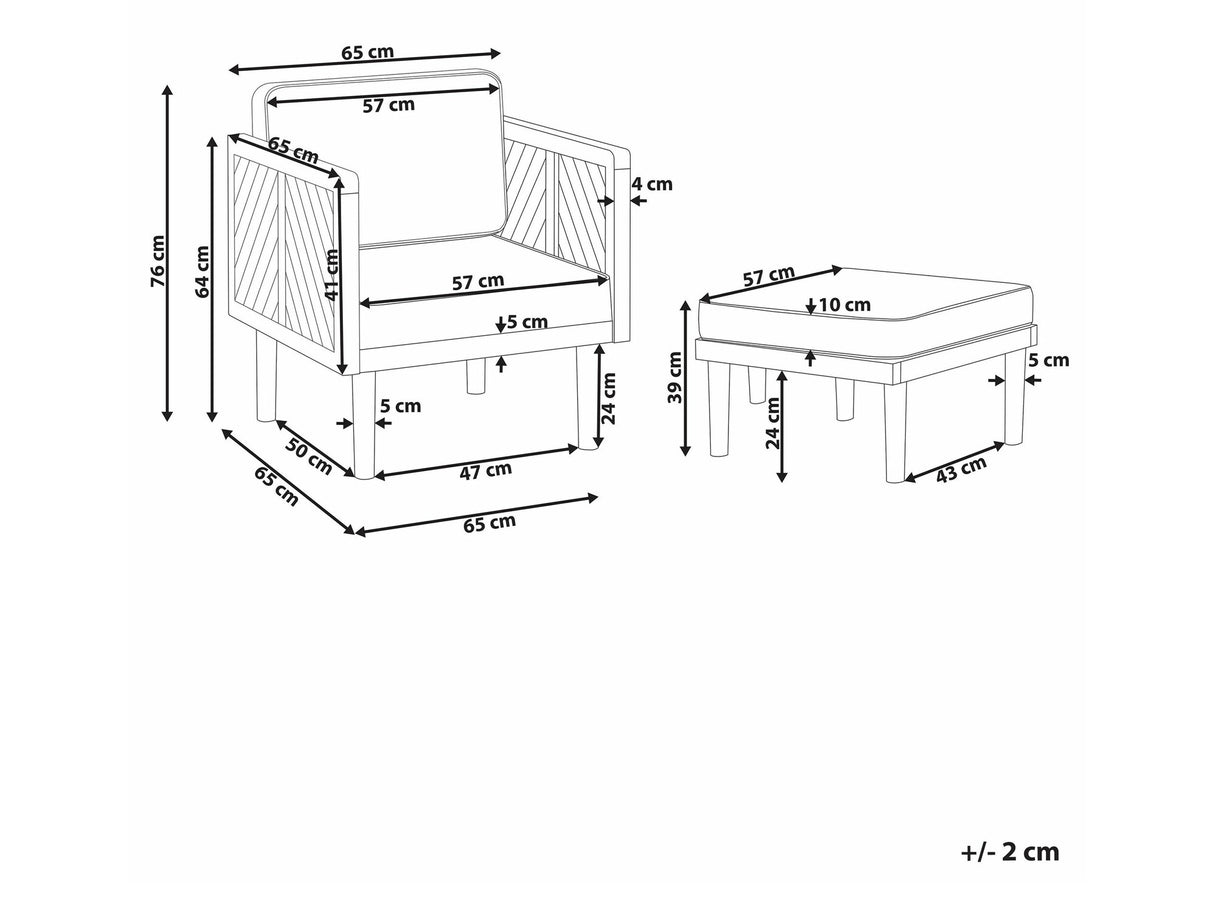 Dārza atpūtas krēsls 590090