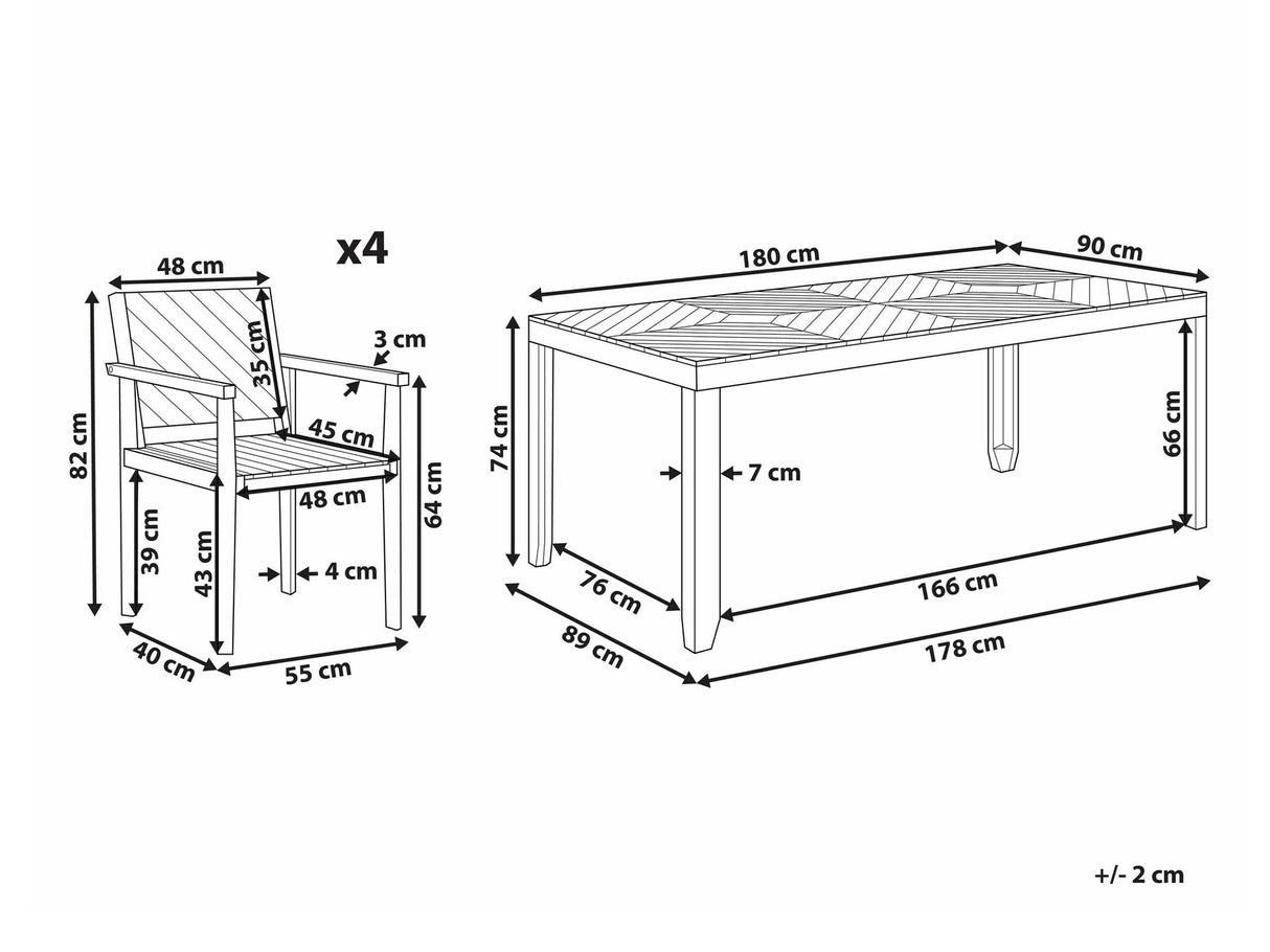 Galds un krēslu komplekts 590105
