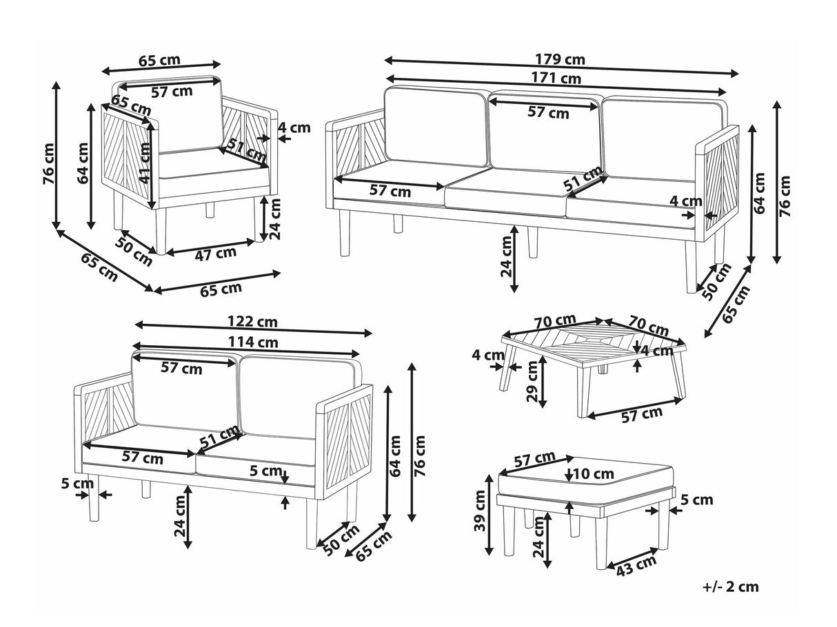 Dārza mēbeļu komplekts 590137