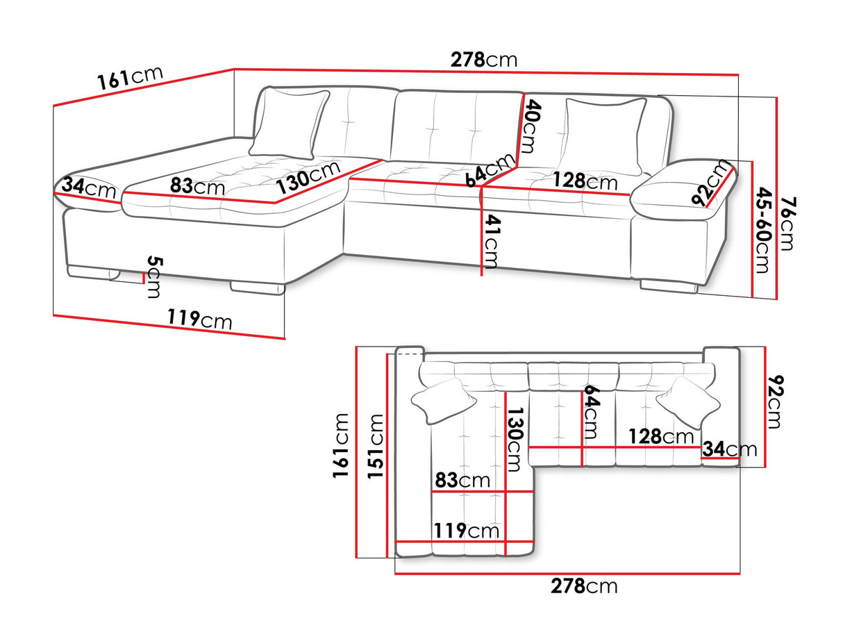 Stūra dīvāns 464104 4036375