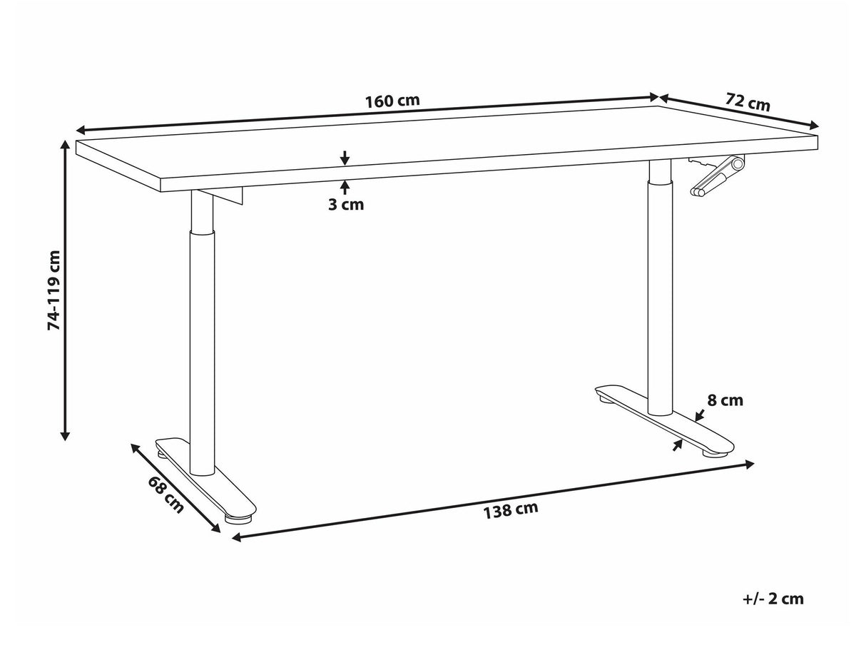 Rakstāmgalds ar regulējamu augstumu 590456