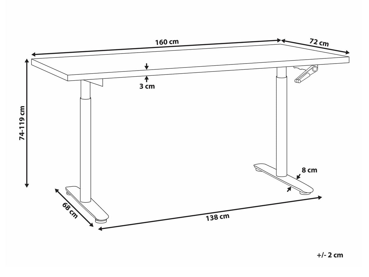 Rakstāmgalds ar regulējamu augstumu 590456