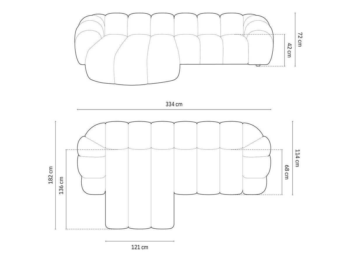 Stūra dīvāns 590485