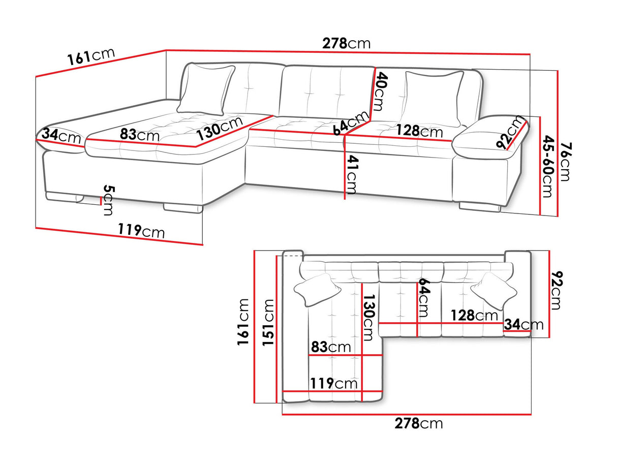 Stūra dīvāns 464104 4038036