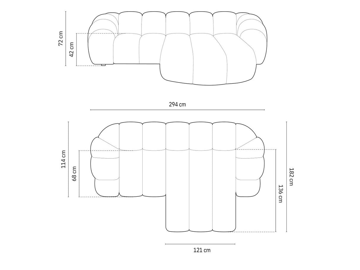 Stūra dīvāns 590617