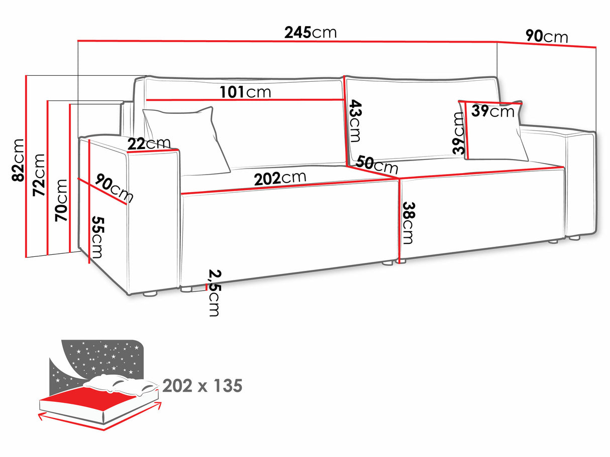 Dīvāns gulta 550758 4047621
