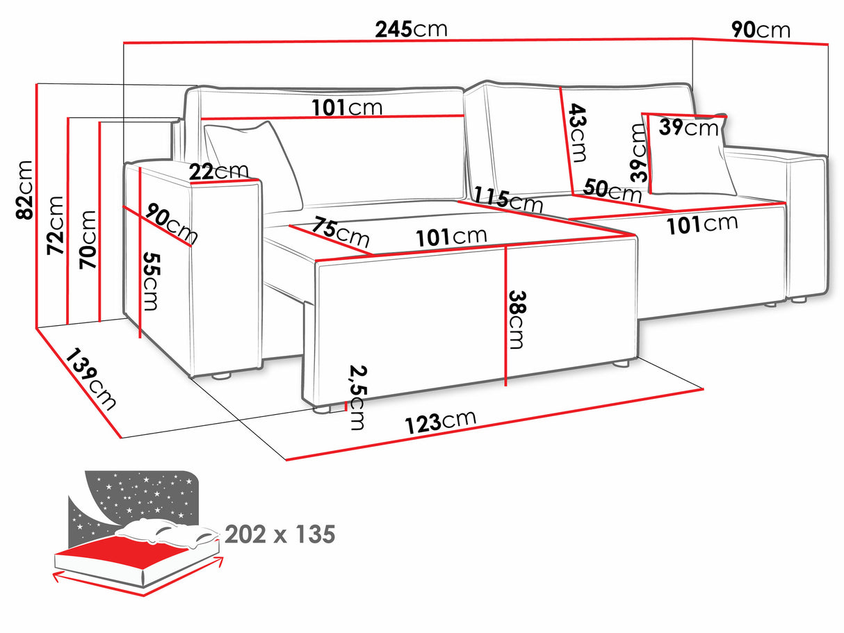 Dīvāns gulta 550785 4047625