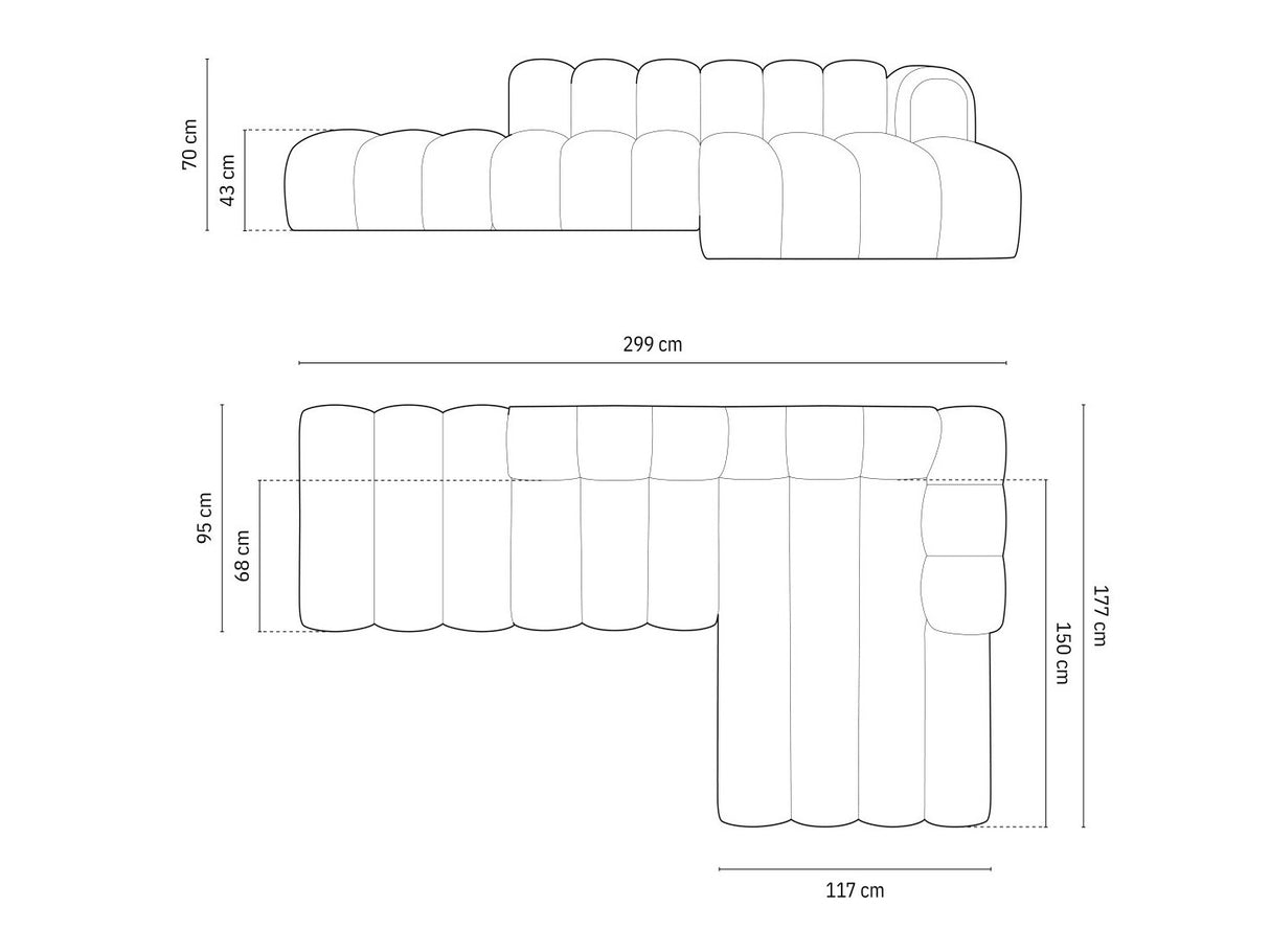 Stūra dīvāns 592448