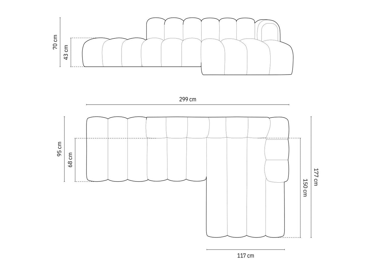 Stūra dīvāns 592448